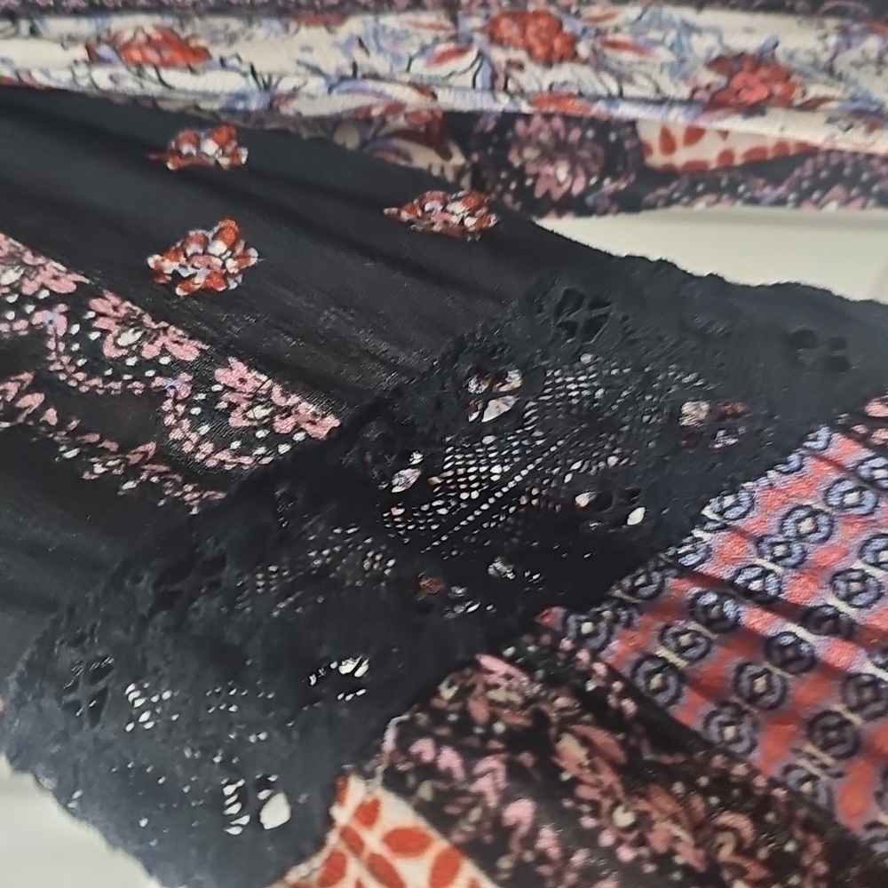 Lucky Brand Multicolor Patchwork Blouse - image 4